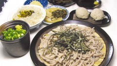 手打ち十割そば　篠栗町の呑山観音寺内